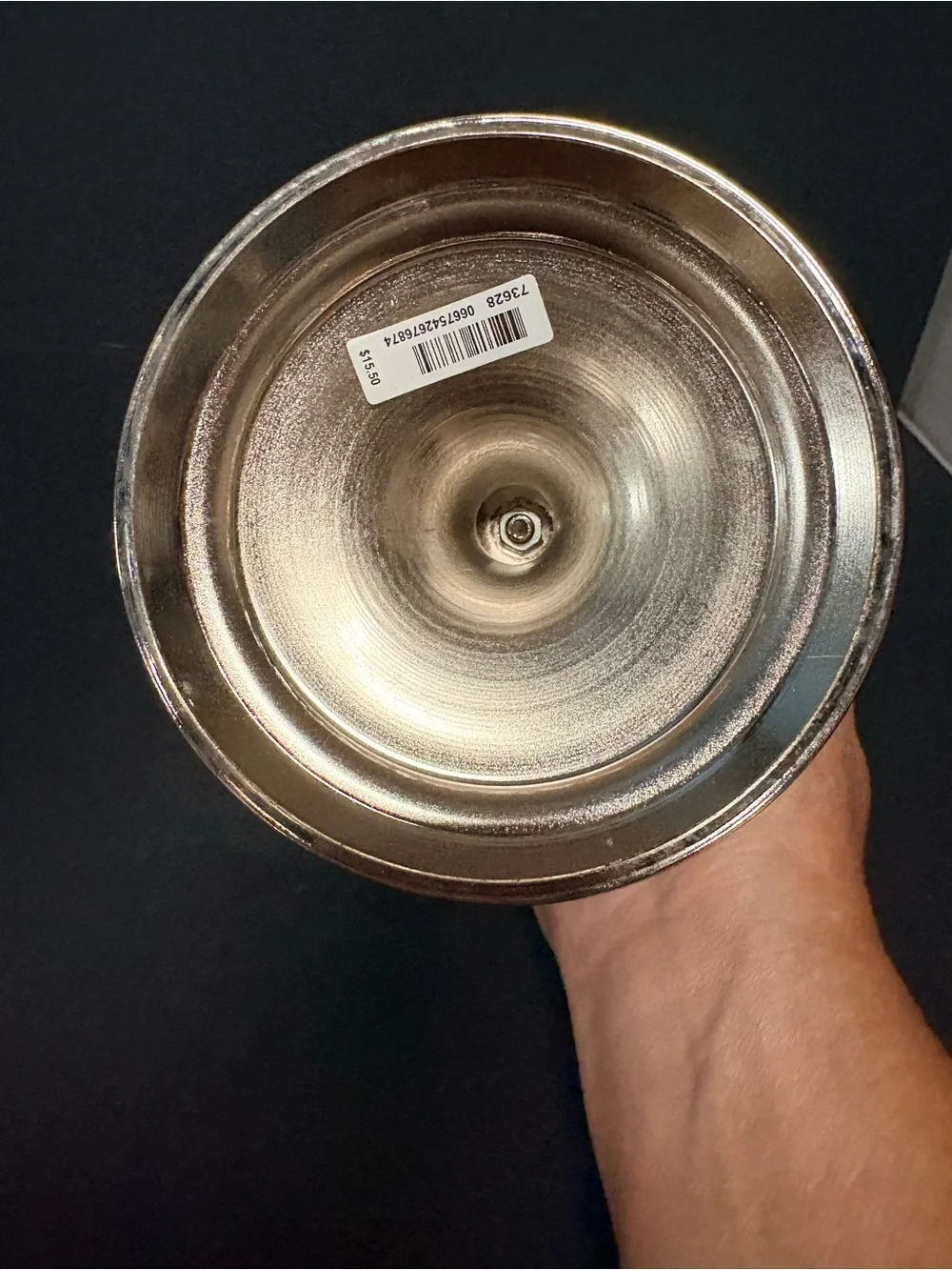 Bath & Body Works Silver Accent  Snowflake Pedestal Candle Holder